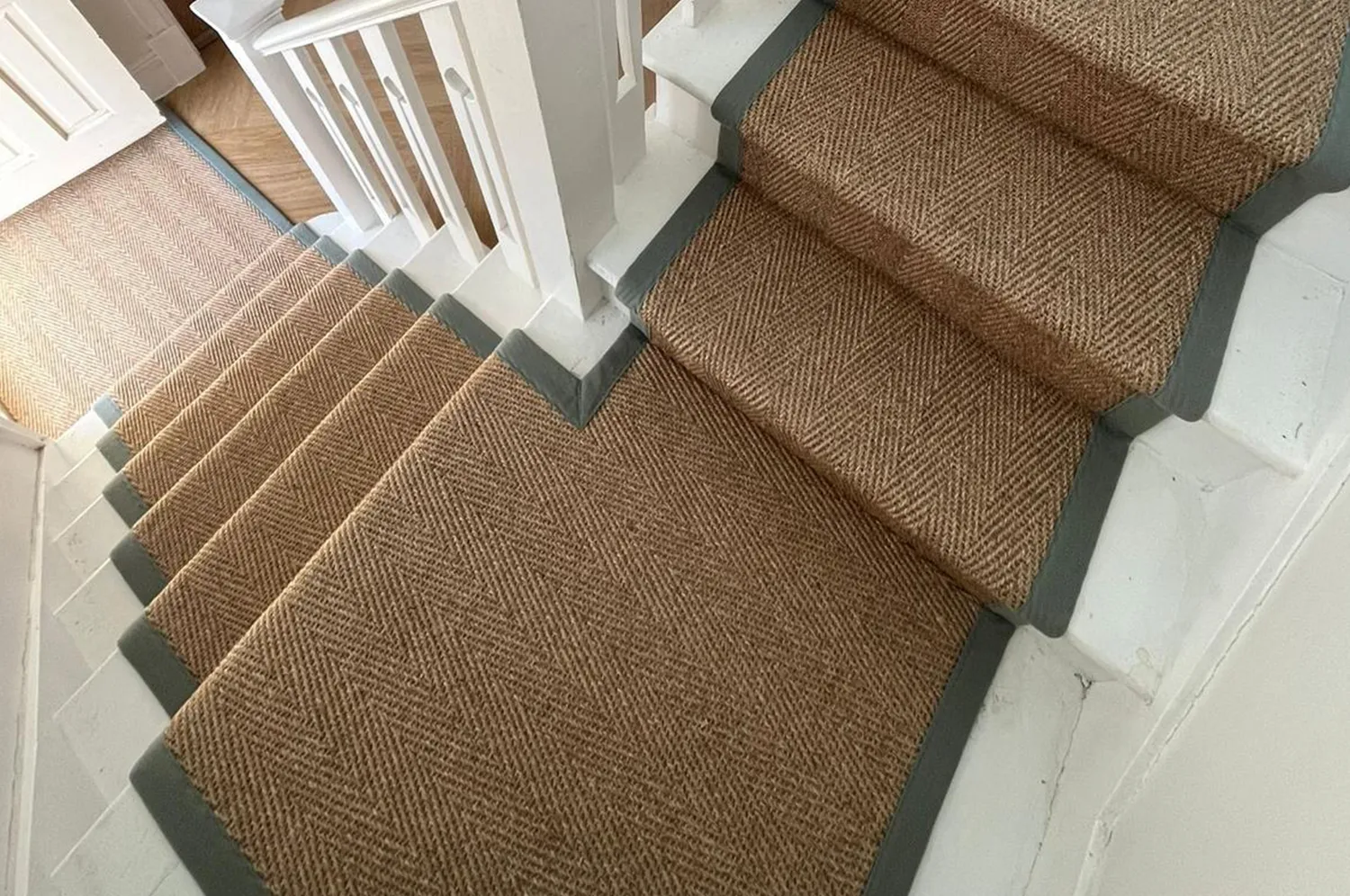 Carpet on stairs